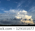 Dramatic Cumulonimbus Cloud Formation at Sunset 129101077
