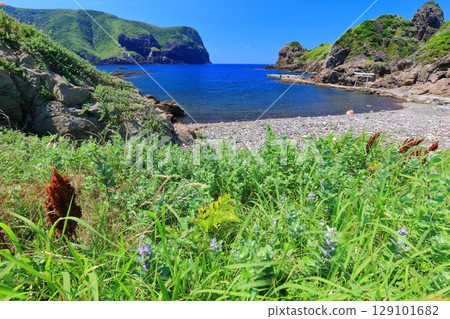 [島根縣] 晴朗的日子裡的國賀海岸國比濱海灘（隱岐諸島西之島） 129101682