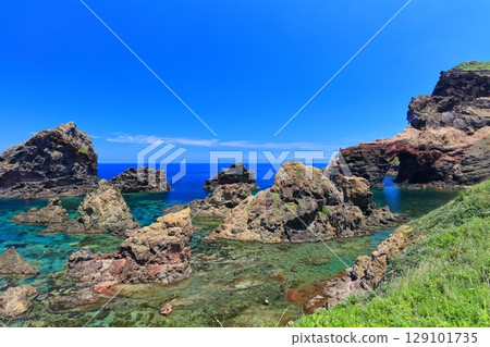 【島根縣】晴天的國賀海岸天國（隱岐諸島西之島） 129101735