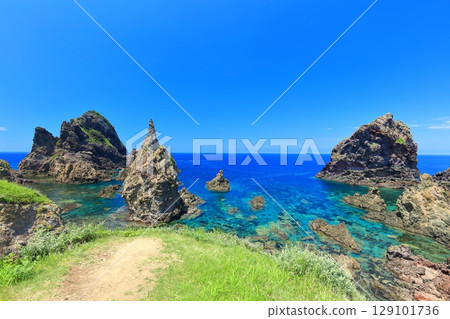 【島根縣】晴天的國賀海岸天國（隱岐諸島西之島） 129101736