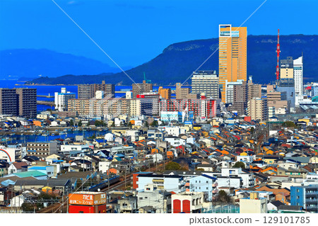 [Kagawa Prefecture] Scenery of Takamatsu city area 129101785