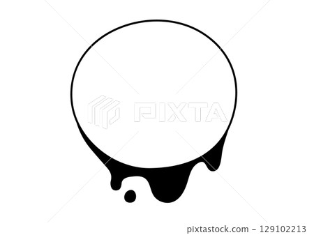 A loose circle with a shadow hanging down A loose circle with a shadow hanging down 129102213