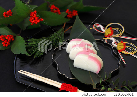 新年菜紅白魚糕 129102401