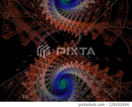 Imaginatory fractal abstract background Image Imaginatory fractal abstract background Image 129102684