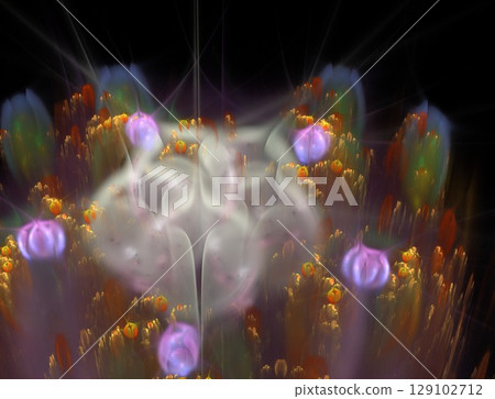 Imaginatory fractal abstract background Image Imaginatory fractal abstract background Image 129102712