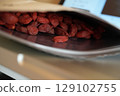 Packed goji berries 129102755