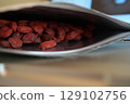 Packed goji berries 129102756