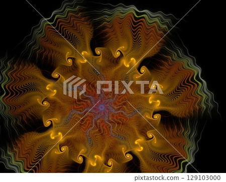 Imaginatory fractal abstract background Image 129103000