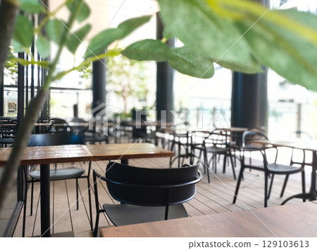 Stylish urban cafe 129103613