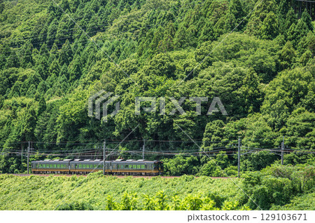 滋賀縣高島市牧野町湖西線JR西日本觀光列車“花光” 129103671