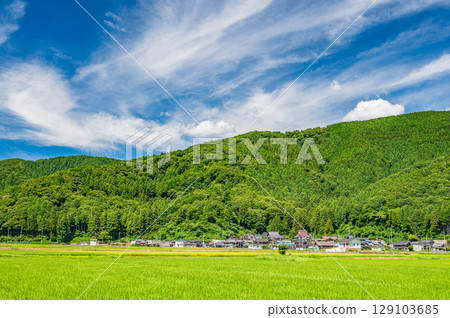 Rural scenery of Makino Town, Takashima City, Shiga Prefecture 129103685