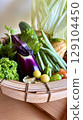 [Vegetables] Summer vegetables served on a bamboo basket | Natural light, pesticide-free image 129104450