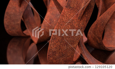 The Rusty Abstract Background for texture concept 3d rendering. 129105120
