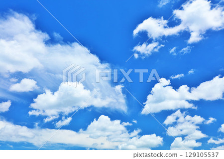 Summer blue sky and clouds Summer blue sky and clouds 129105537