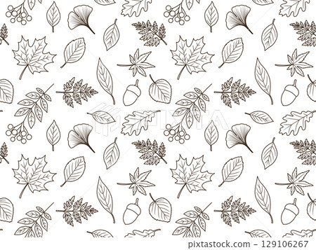 Autumn seamless pattern A' Autumn seamless pattern A' 129106267