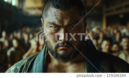 Mongolian wrestler 129106384