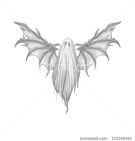 Illustration of Winged Ghost Illustration of Winged Ghost 129106485