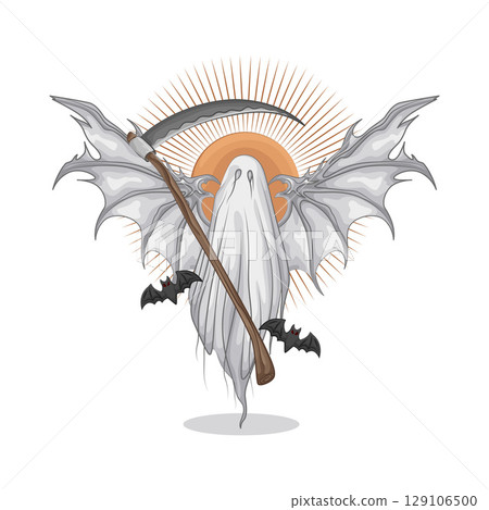Illustration of Winged Ghost Illustration of Winged Ghost 129106500
