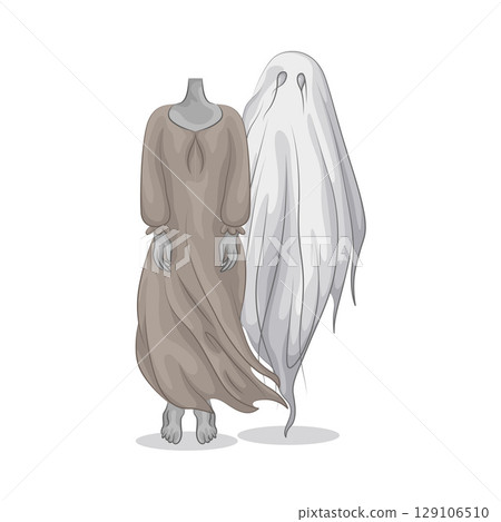 Illustration of Headless Ghost Illustration of Headless Ghost 129106510