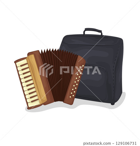 Illustration of Accordion Illustration of Accordion 129106731