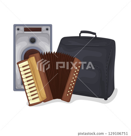 Illustration of Accordion Illustration of Accordion 129106751