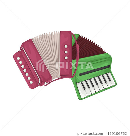 Illustration of Accordion Illustration of Accordion 129106762