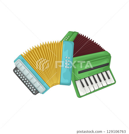 Illustration of Accordion Illustration of Accordion 129106763