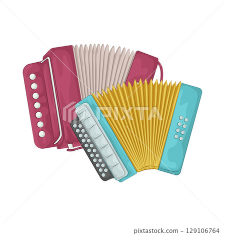 Illustration of Accordion Illustration of Accordion 129106764