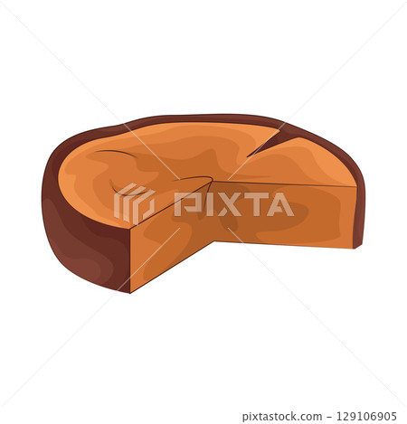 Illustration of Wood Trunk  129106905