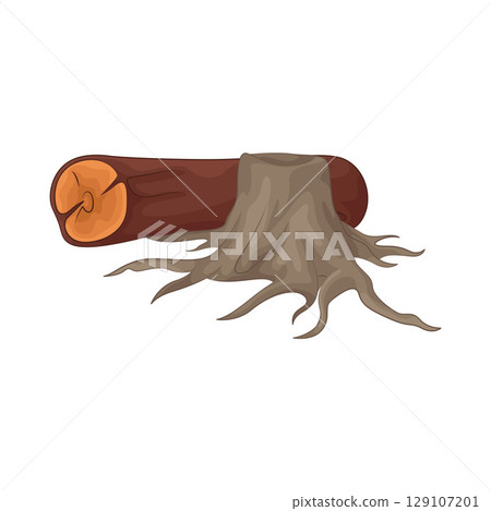 Illustration of Tree Stump 129107201