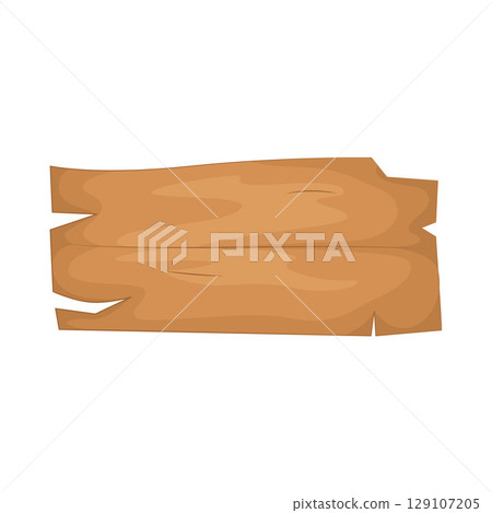 Illustration of Wooden Signboard Illustration of Wooden Signboard 129107205