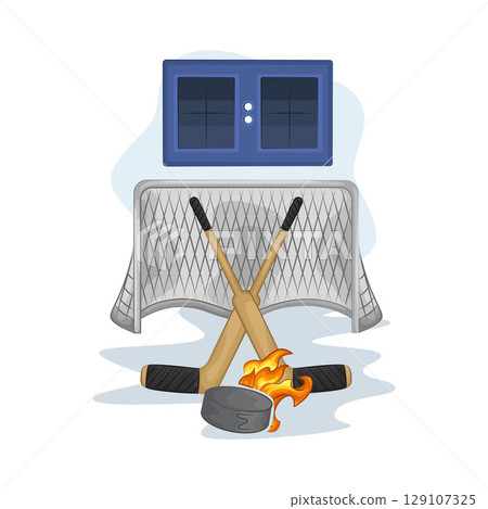 Illustration of Hockey Illustration of Hockey 129107325