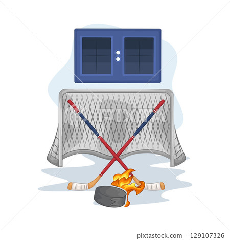 Illustration of Hockey Illustration of Hockey 129107326