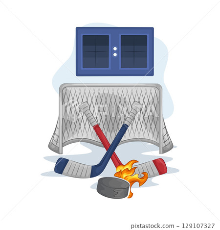 Illustration of Hockey Illustration of Hockey 129107327