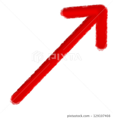 Red rounded arrow on a transparent background (pointing right, hand-drawn) Red rounded arrow on a transparent background (pointing right, hand-drawn) 129107408