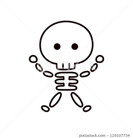 Skeleton illustration Skeleton illustration 129107734
