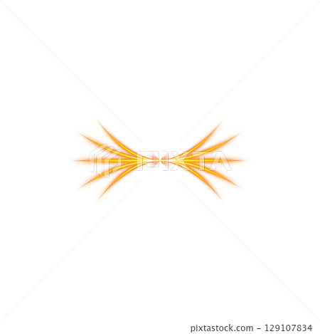 Orange symmetrical flame radiation burst effect on transparent background Orange symmetrical flame radiation burst effect on transparent background 129107834