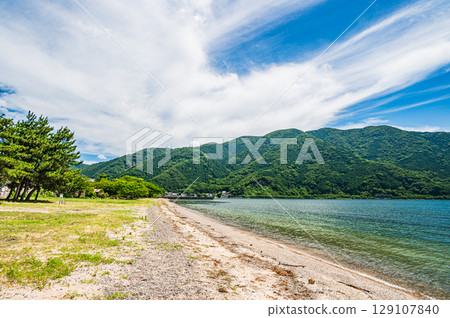 琵琶湖風景，滋賀縣，高島市，內內濱 129107840