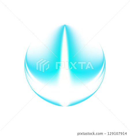 Blue hemispherical energy blast effect on transparent background Blue hemispherical energy blast effect on transparent background 129107914