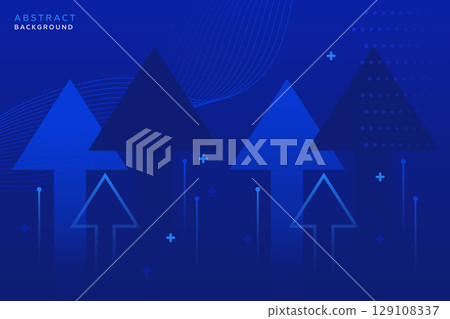 Business arrow directional for success and idea. Arrow abstract background banner template. 129108337