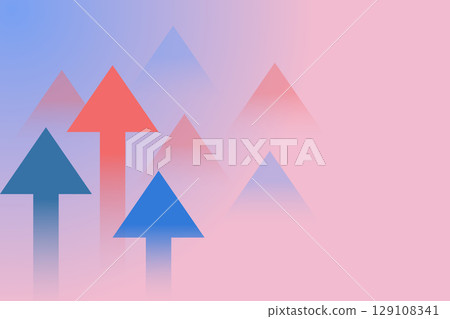 Business arrow directional for success and idea. Arrow abstract background banner template. 129108341