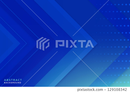 Abstract background overlapping blue gradient arrow banner template. 129108342