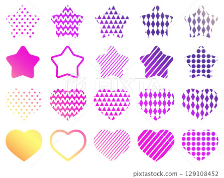 Colorful and lively geometric parts set Colorful and lively geometric parts set 129108452