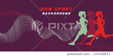 Abstract Dynamic Line Sport Run Background Abstract Dynamic Line Sport Run Background 129108611