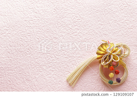 日本素材背景：水引裝飾 129109107