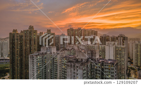 Urban residential living in Hang Hau, Hong Kong July 29 2025 Urban residential living in Hang Hau, Hong Kong July 29 2025 129109207