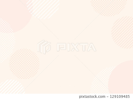 Simple background of pastel pink dotted stripes 129109485