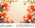具有自由空間的花框 129109513
