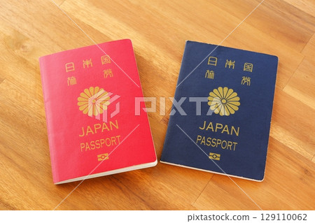 護照-想像一下準備一本護照(10 年期和 5 年期)併計劃出國旅行。 護照-想像一下準備一本護照(10 年期和 5 年期)併計劃出國旅行。 129110062