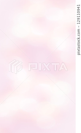 Cute peach pink soft gradient background texture with glitter ball bokeh 129110941